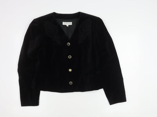 Womens UK Size 14 Equation Regular Black Suit Jacket