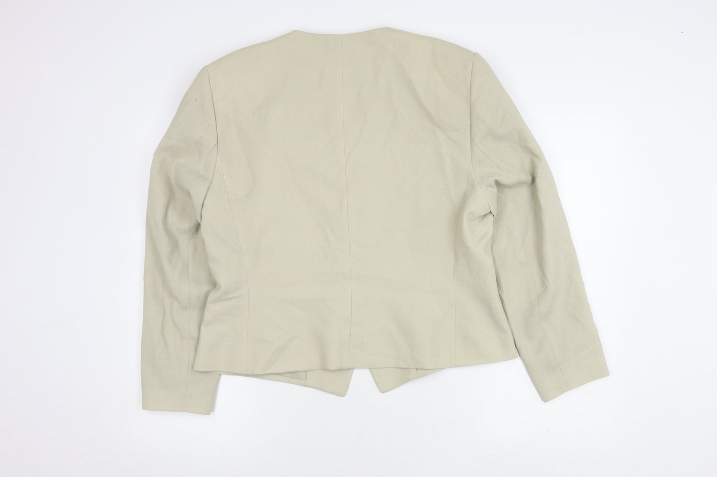 Jacques Vert Women's Beige Blazer, Size 16, Three-Button