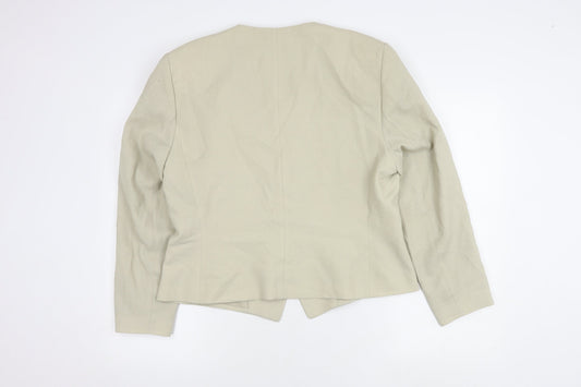 Jacques Vert Women's Beige Blazer, Size 16, Three-Button
