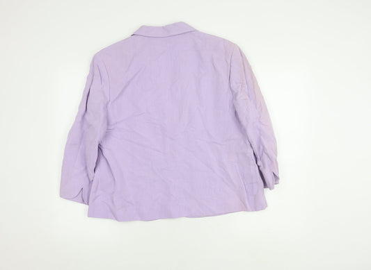 Womens UK Size 20 Alex & Co. Regular Purple Blazer