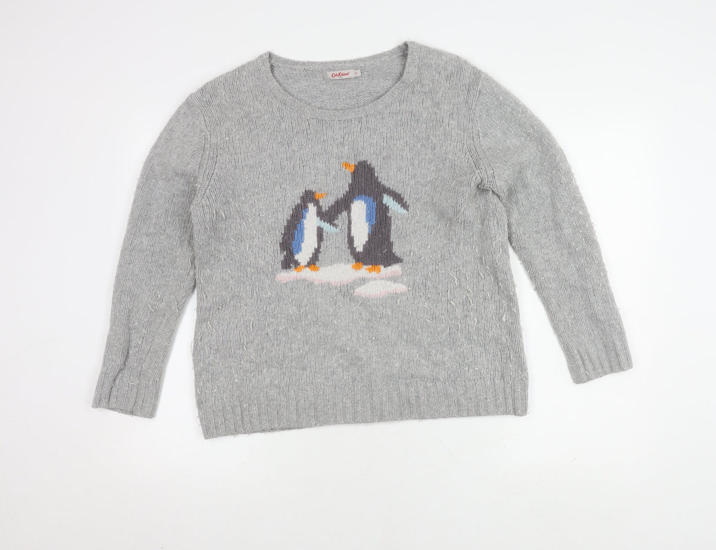 Womens UK Size M Cath Kidston Grey Pullover Jumper