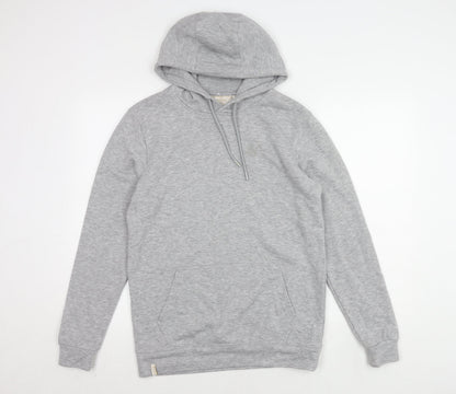 Mens UK Size S SikSilk Grey Pullover Hoodie