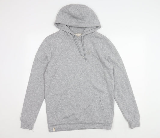 Mens UK Size S SikSilk Grey Pullover Hoodie