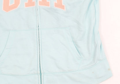 GAP Kids Girls Blue Hooded Basic Jacket 10-11 Years