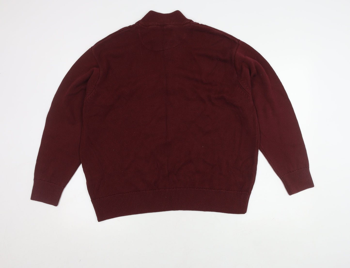 Gabicci Men's Red 2XL Pullover Cable Knit Jumper