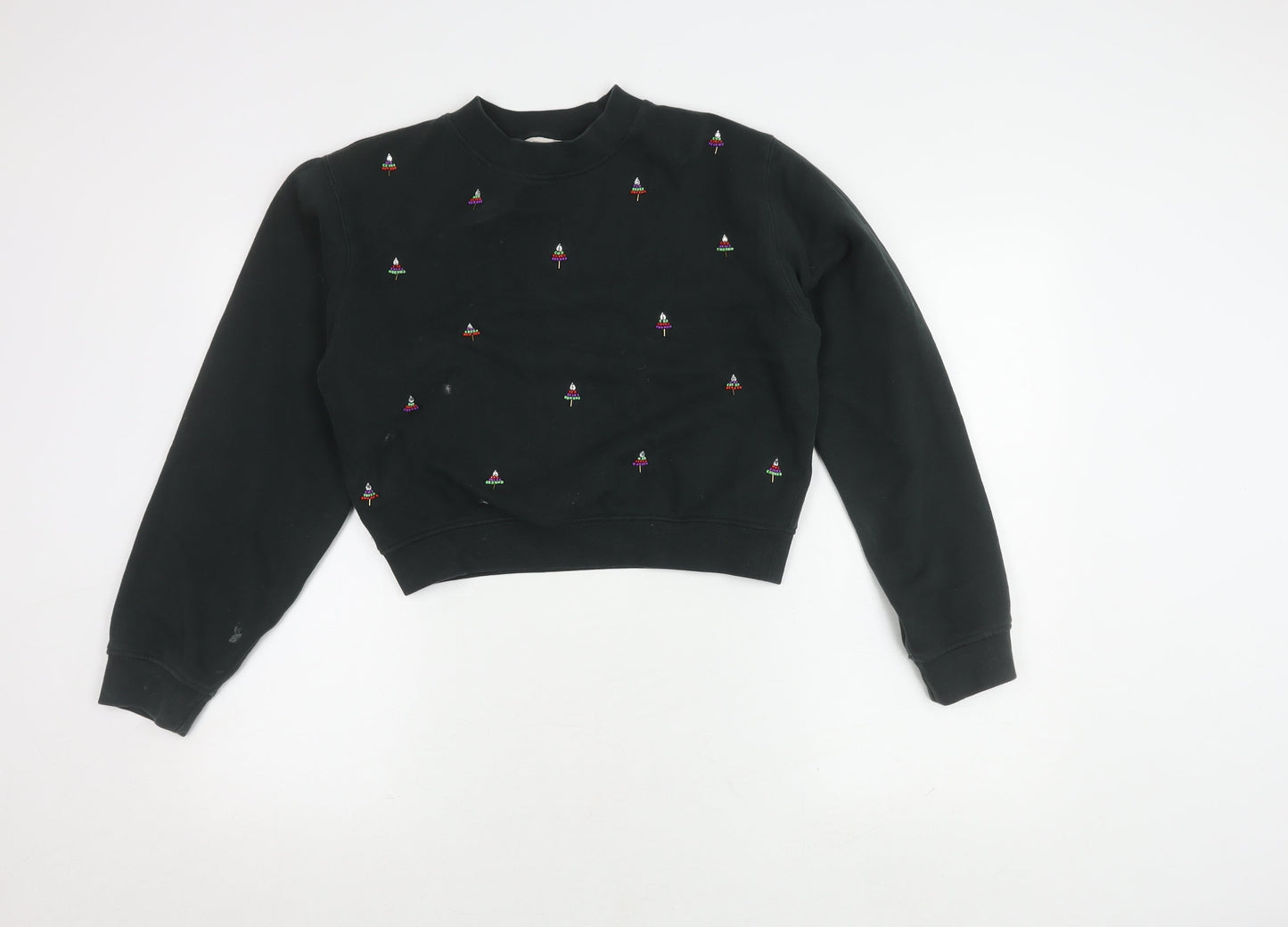 Womens UK Size XS French Connection Black Pullover Jumper