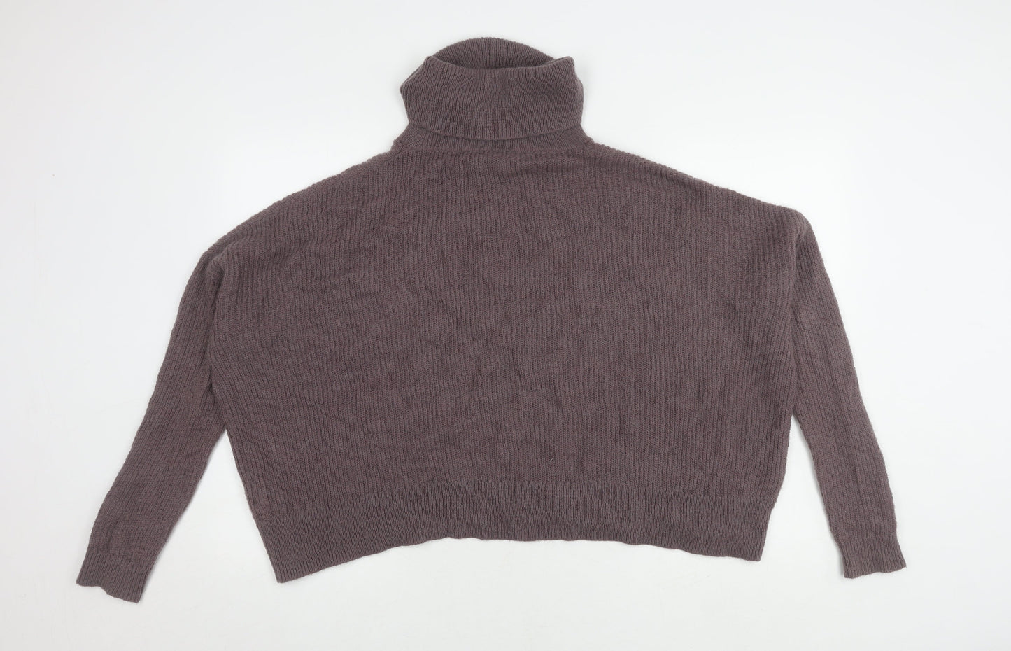 Abercrombie & Fitch Women's Brown Roll Neck Pullover Jumper S