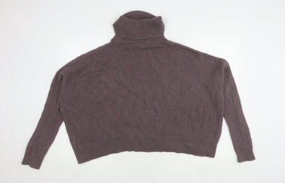 Abercrombie & Fitch Women's Brown Roll Neck Pullover Jumper S