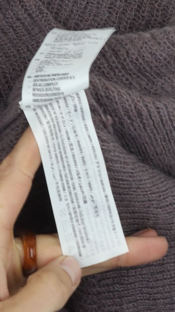 Abercrombie & Fitch Women's Brown Roll Neck Pullover Jumper S