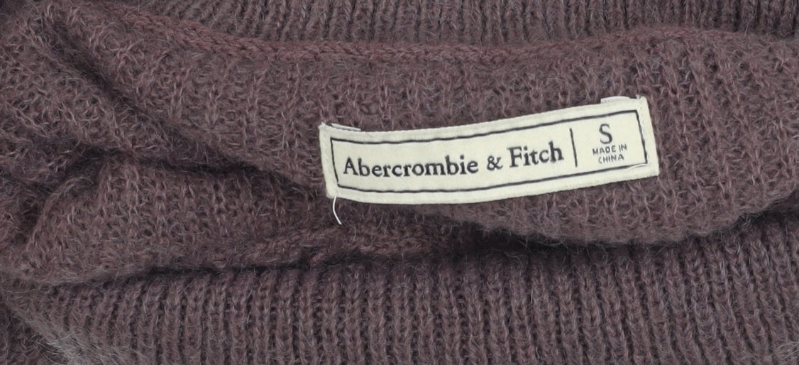 Abercrombie & Fitch Women's Brown Roll Neck Pullover Jumper S