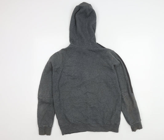 Adidas Men's Grey Hooded Jacket, Size M