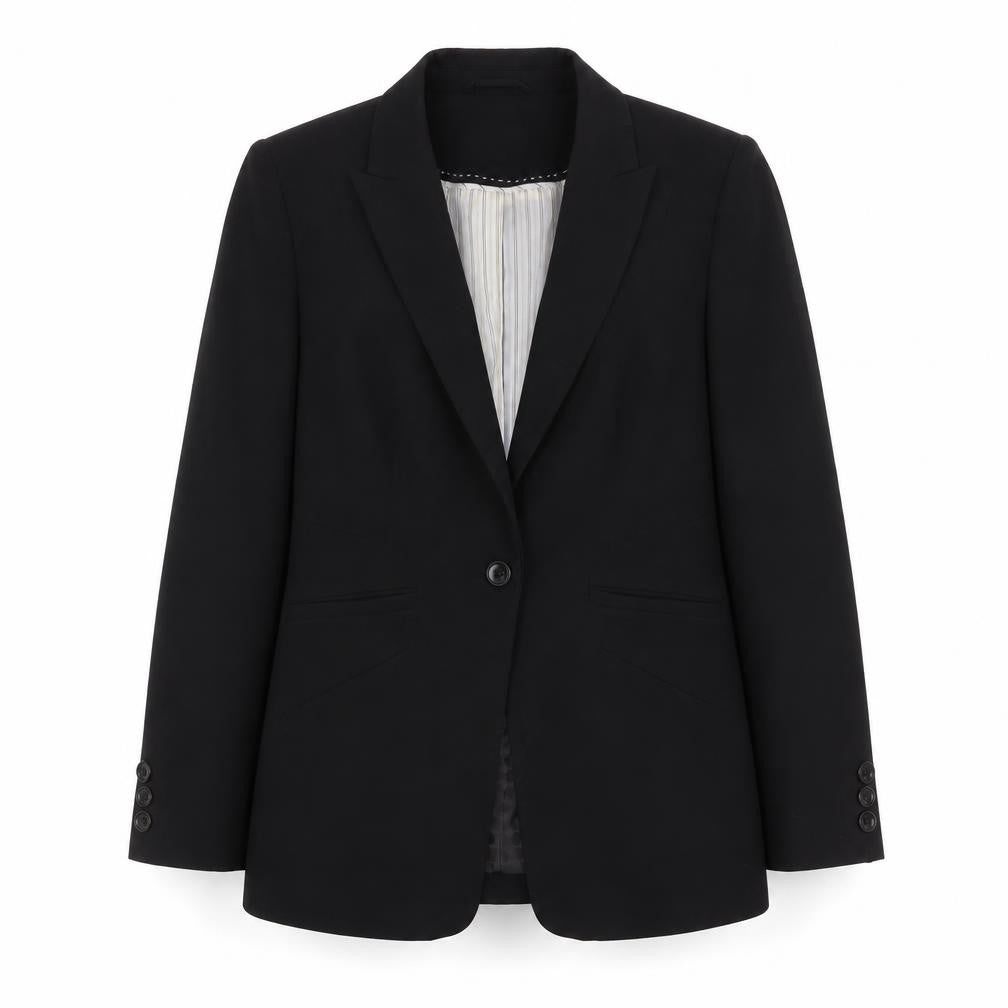 Womens UK Size 12 Marks and Spencer Regular Black Blazer