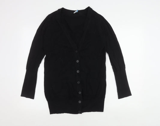 Womens UK Size 12 Oasis Black Cardigan Jumper