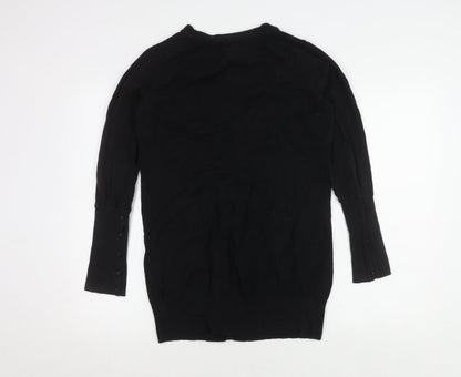 Womens UK Size 12 Oasis Black Cardigan Jumper