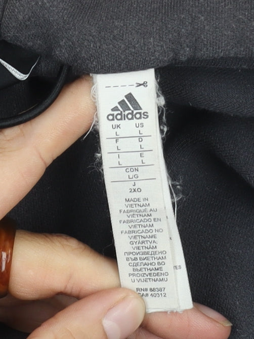 Adidas Men's Black Basic Hooded Jacket Size L