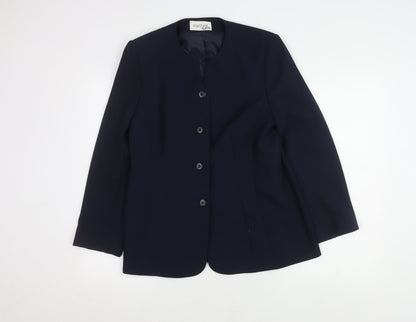Eastex Women's Blue Suit Jacket, Size 12, Lined