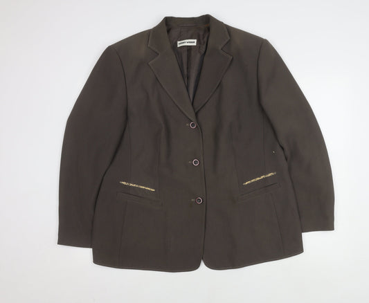 Gerry Weber Women's Brown Skirt Suit, Size 18 UK