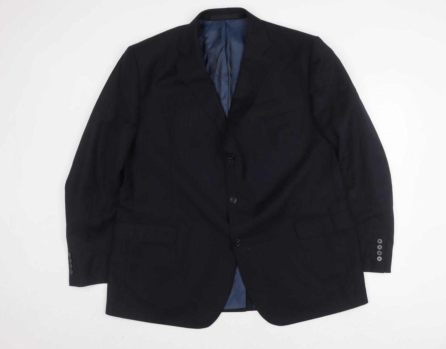 Mens UK Size 48 Marks and Spencer Regular Blue Suit Jacket