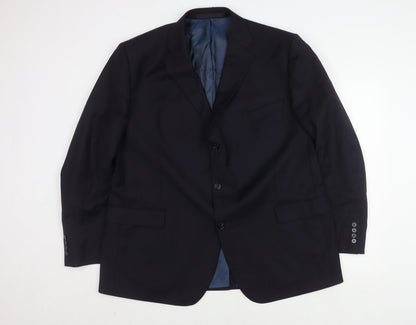 Mens UK Size 48 Marks and Spencer Regular Blue Suit Jacket
