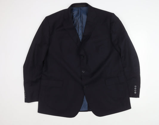 Mens UK Size 48 Marks and Spencer Regular Blue Suit Jacket
