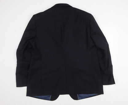 Mens UK Size 48 Marks and Spencer Regular Blue Suit Jacket