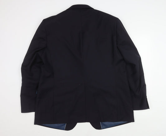 Mens UK Size 48 Marks and Spencer Regular Blue Suit Jacket