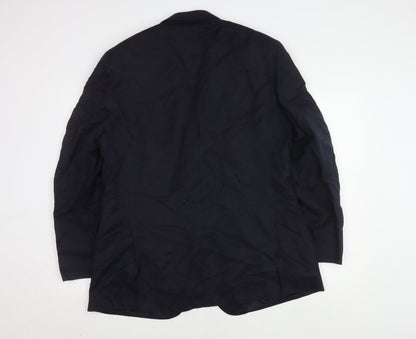 Marks and Spencer Men's Blue Blazer, Size 42, Wool Blend