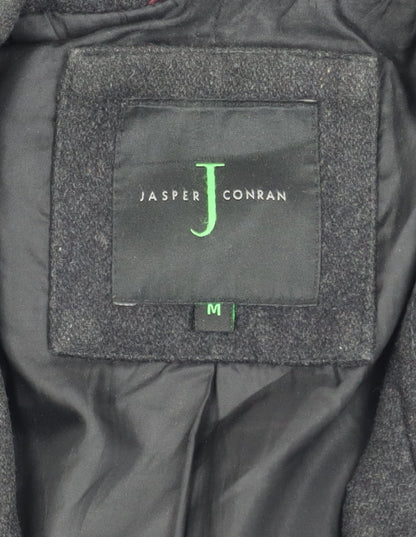 Mens UK Size M Jasper Conran Black Overcoat