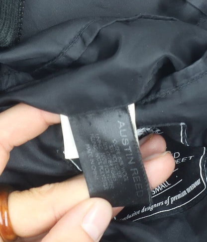 Austin Reed Men's Black Wool Overcoat Size S