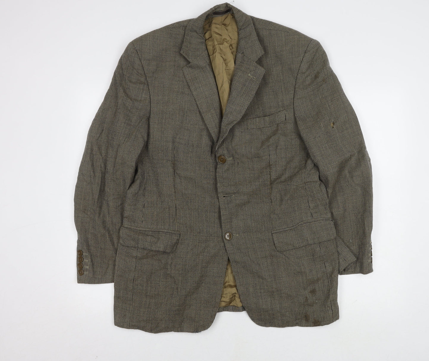Mens UK Size 38 Savoy Taylors Guild Regular Brown Suit Jacket