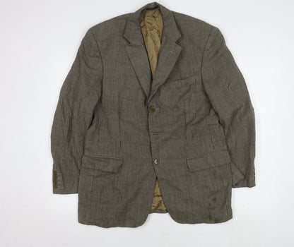Mens UK Size 38 Savoy Taylors Guild Regular Brown Suit Jacket