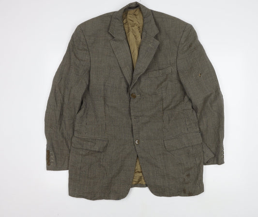 Mens UK Size 38 Savoy Taylors Guild Regular Brown Suit Jacket