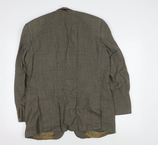 Mens UK Size 38 Savoy Taylors Guild Regular Brown Suit Jacket
