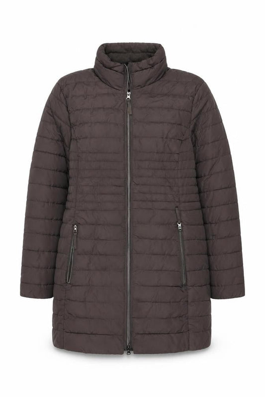 Womens UK Size 16 C&A Grey Puffer Jacket