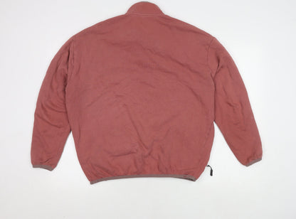 Unisex Adults UK Size M ASOS Design Red Henley Sweatshirt