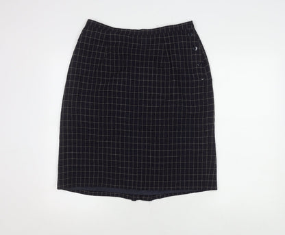 Alexon Women’s Blue Check Pencil Skirt Size 16