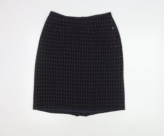Alexon Women’s Blue Check Pencil Skirt Size 16