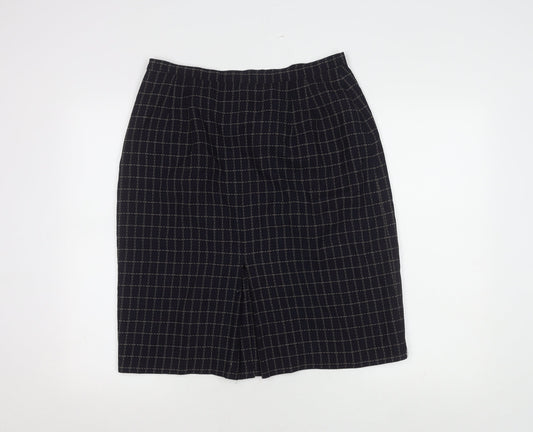 Alexon Women’s Blue Check Pencil Skirt Size 16