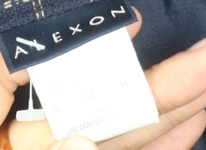 Alexon Women’s Blue Check Pencil Skirt Size 16