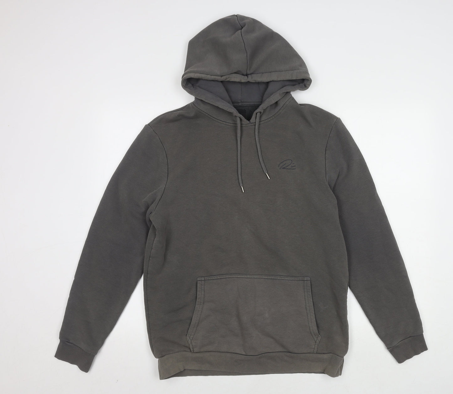 Mens UK Size M River Island Grey Pullover Hoodie