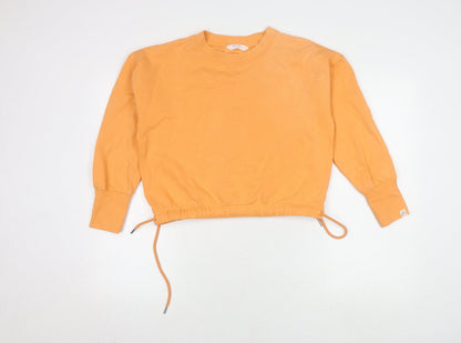 Womens UK Size S John Lewis Orange Pullover Sweatshirt