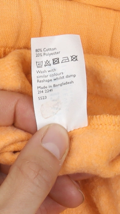 Womens UK Size S John Lewis Orange Pullover Sweatshirt