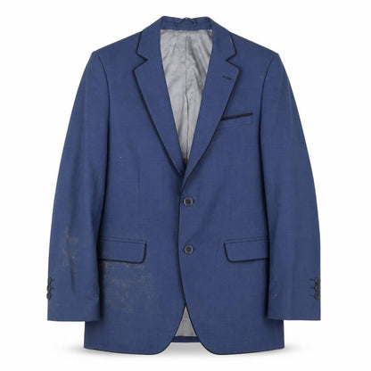 Front view of 1880 Club Women's Blue Blazer, size 10