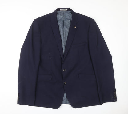 Mens UK Size 46 Burton Regular Blue Suit Jacket