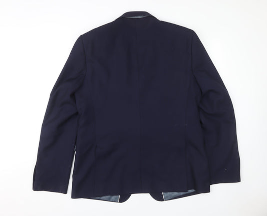 Mens UK Size 46 Burton Regular Blue Suit Jacket