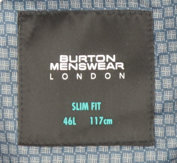 Mens UK Size 46 Burton Regular Blue Suit Jacket