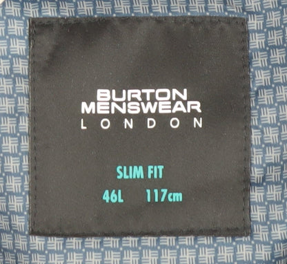 Mens UK Size 46 Burton Regular Blue Suit Jacket