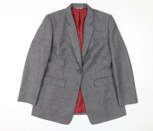 Marks and Spencer Women's Grey Blazer Size 16