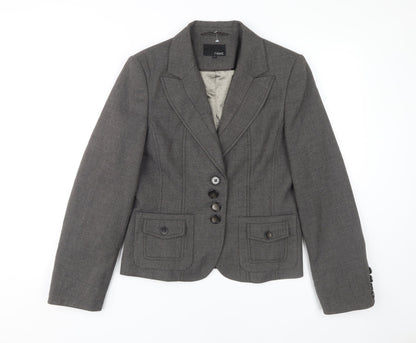 Next Women's Grey Blazer Size 12 Classic Fit