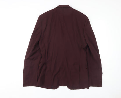 Zara Man Men's Red Blazer Jacket, Size 38, Stylish
